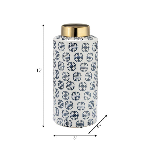 Gold Lidded Happiness Jar