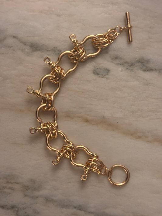 Horse Bit Link Bracelet