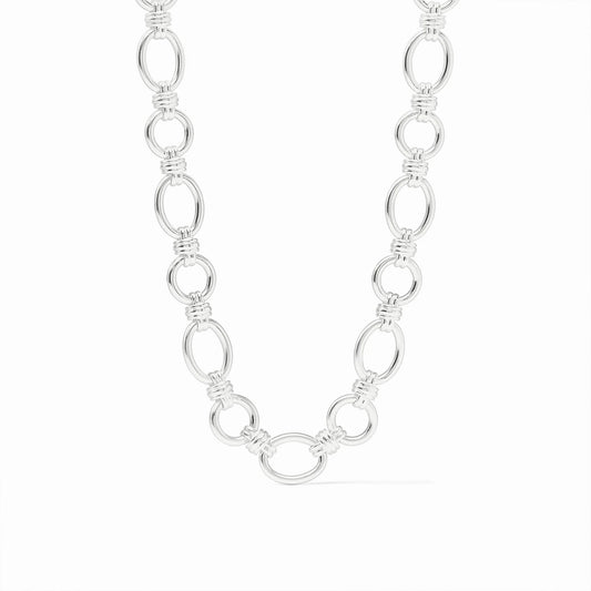 Julie Vos Portofino Link Necklace Silver