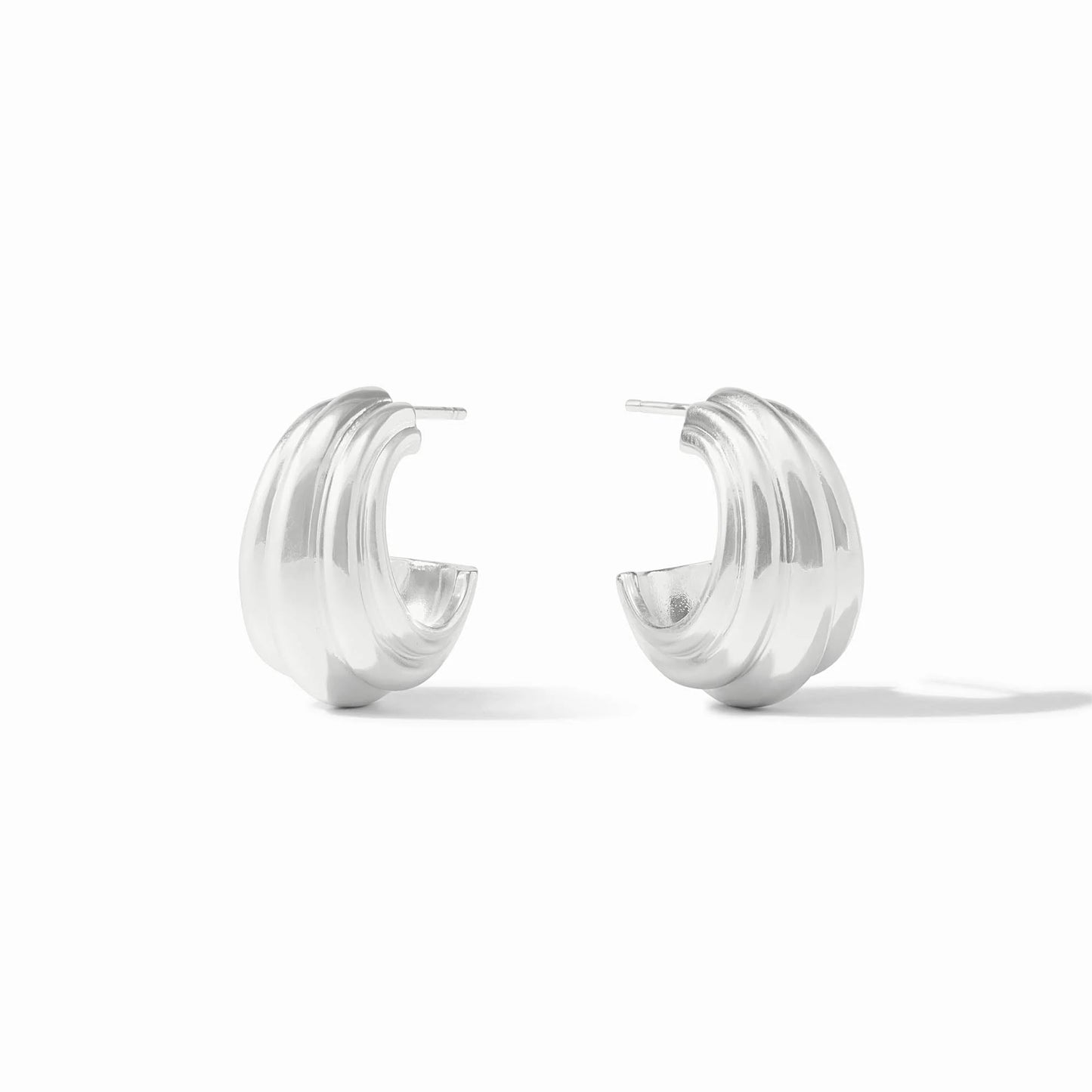 Julie Vos Portofino Statement Hoop Silver
