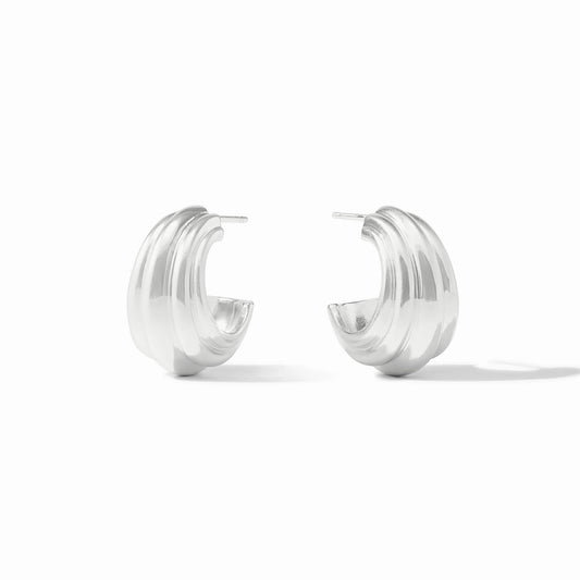 Julie Vos Portofino Statement Hoop Silver
