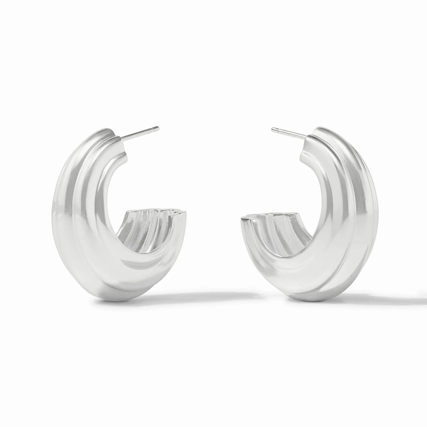 Julie Vos Portofino Statement Hoop Silver