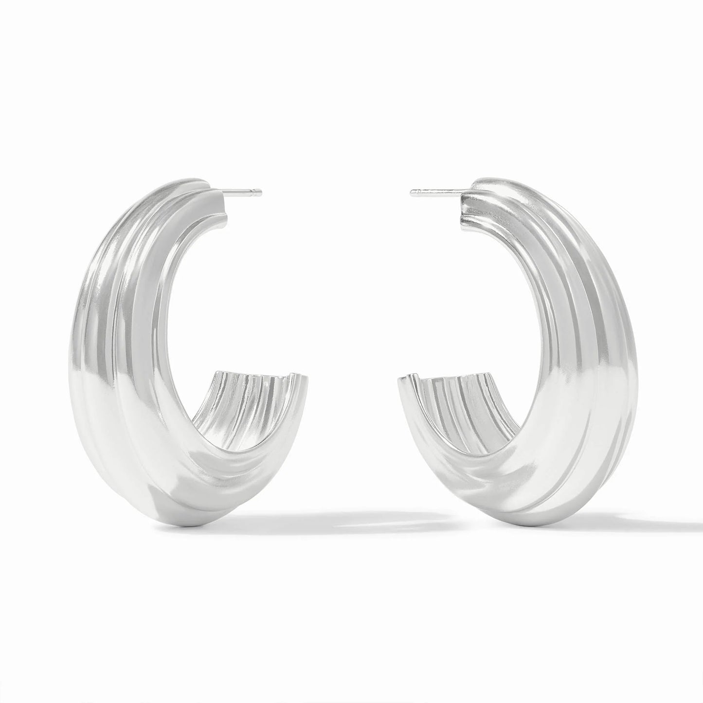 Julie Vos Portofino Statement Hoop Silver