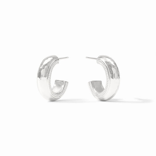 Julie Vos Cannes Hoop Silver