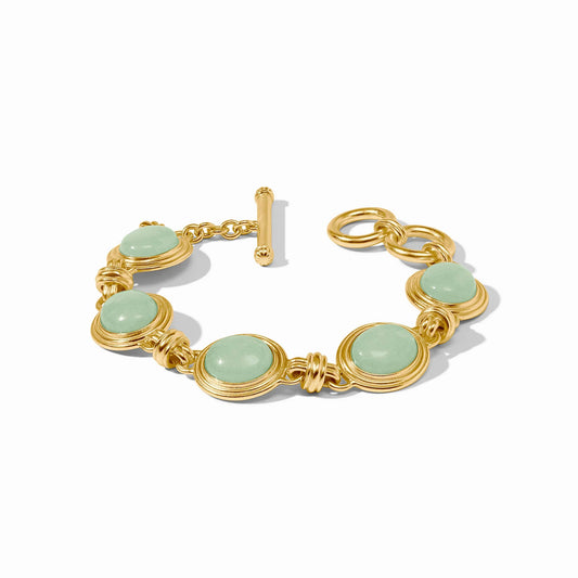 Julie Vos Portofino Stone Bracelet Aqua Jade