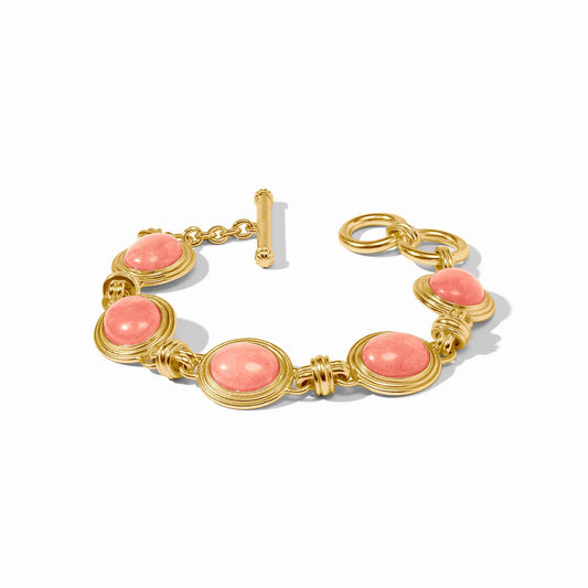 Julie Vos Portofino Stone Bracelet Melon Jade