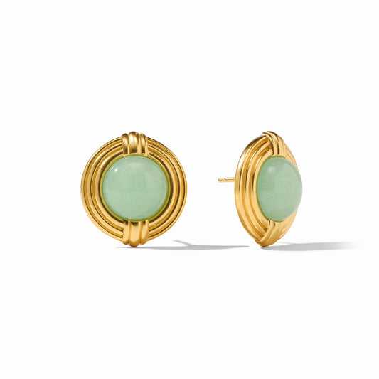Julie Vos Portofino Statement Stud Aqua Jade