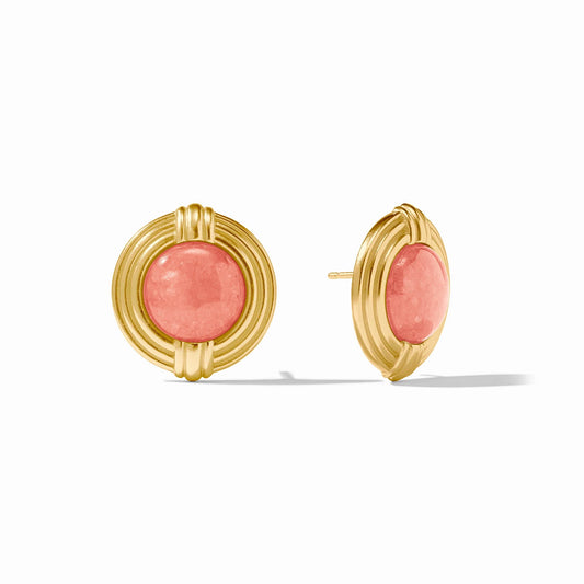 Julie Vos Portofino Statement Stud Melon Jade
