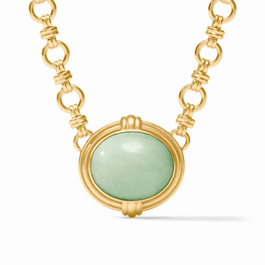 Julie Vos Portofino Demi Necklace Aqua Jade