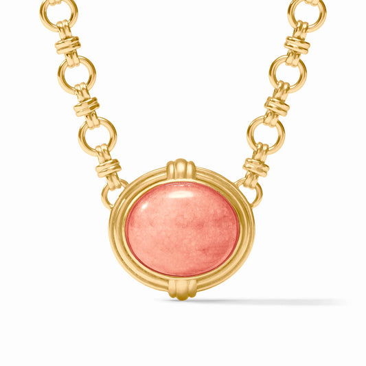 Julie Vos Portofino Demi Necklace Melon Jade