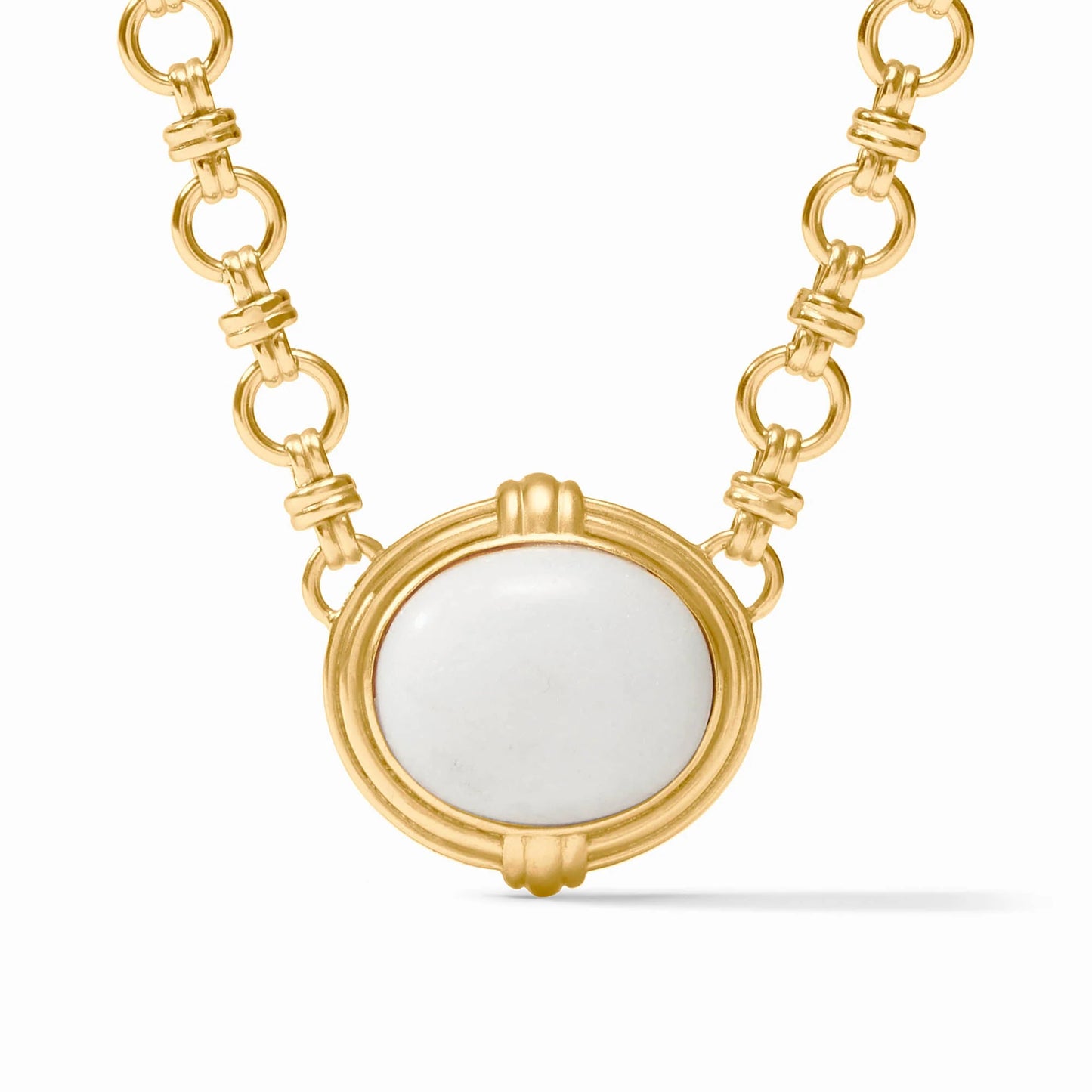 Julie Vos Portofino Demi Necklace White Jade