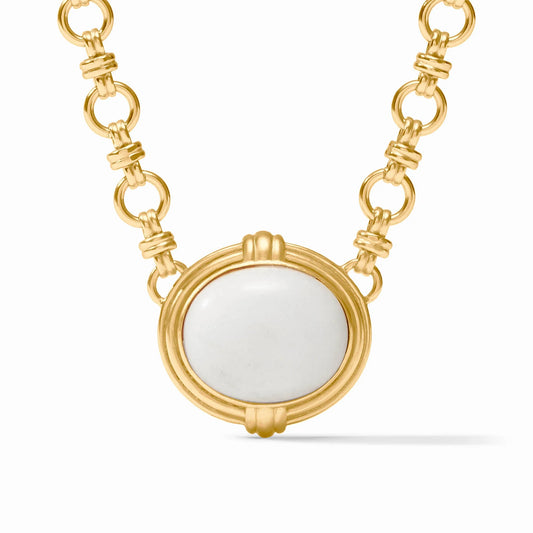 Julie Vos Portofino Demi Necklace White Jade
