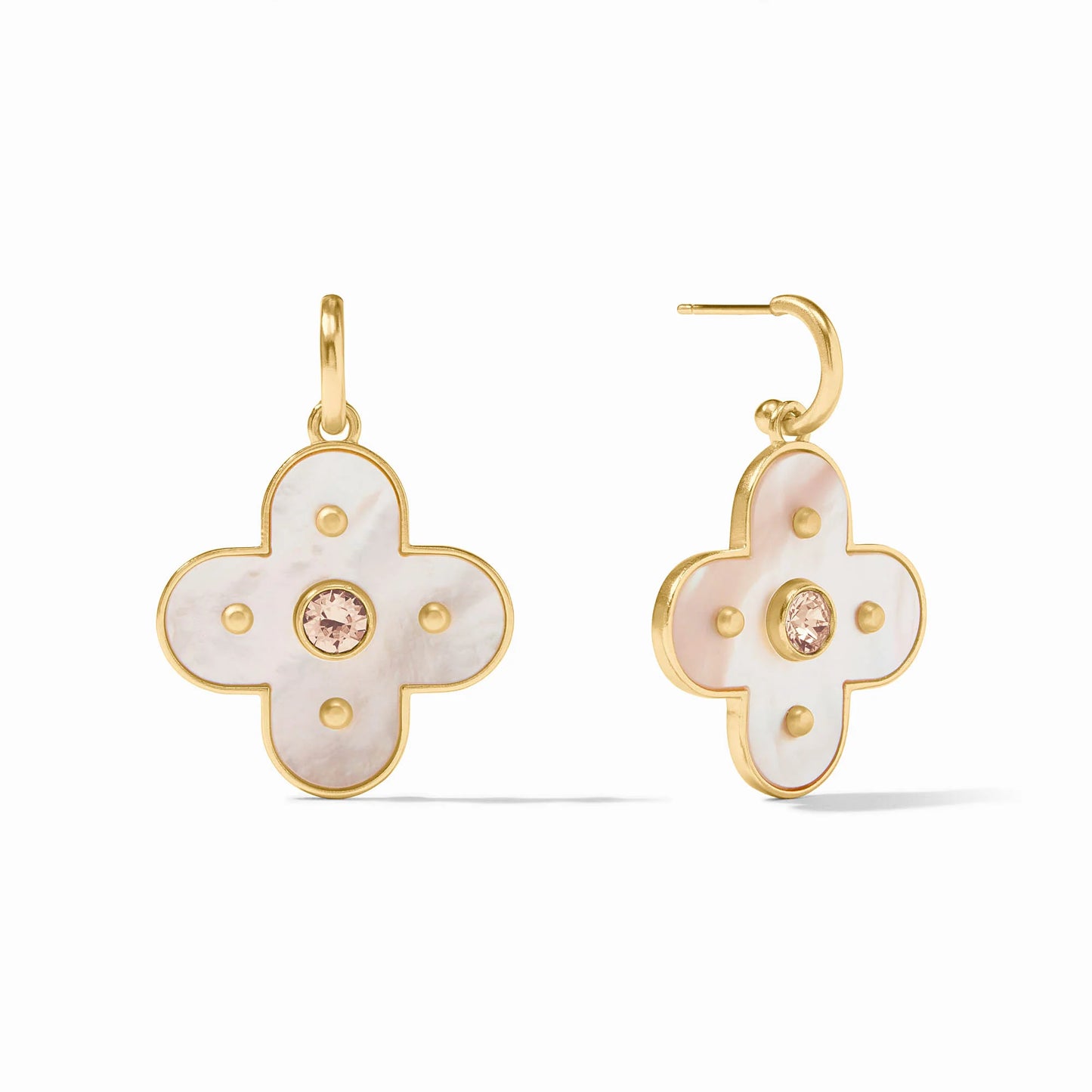 Julie Vos Colette Statement Hoop & Charm Earrings