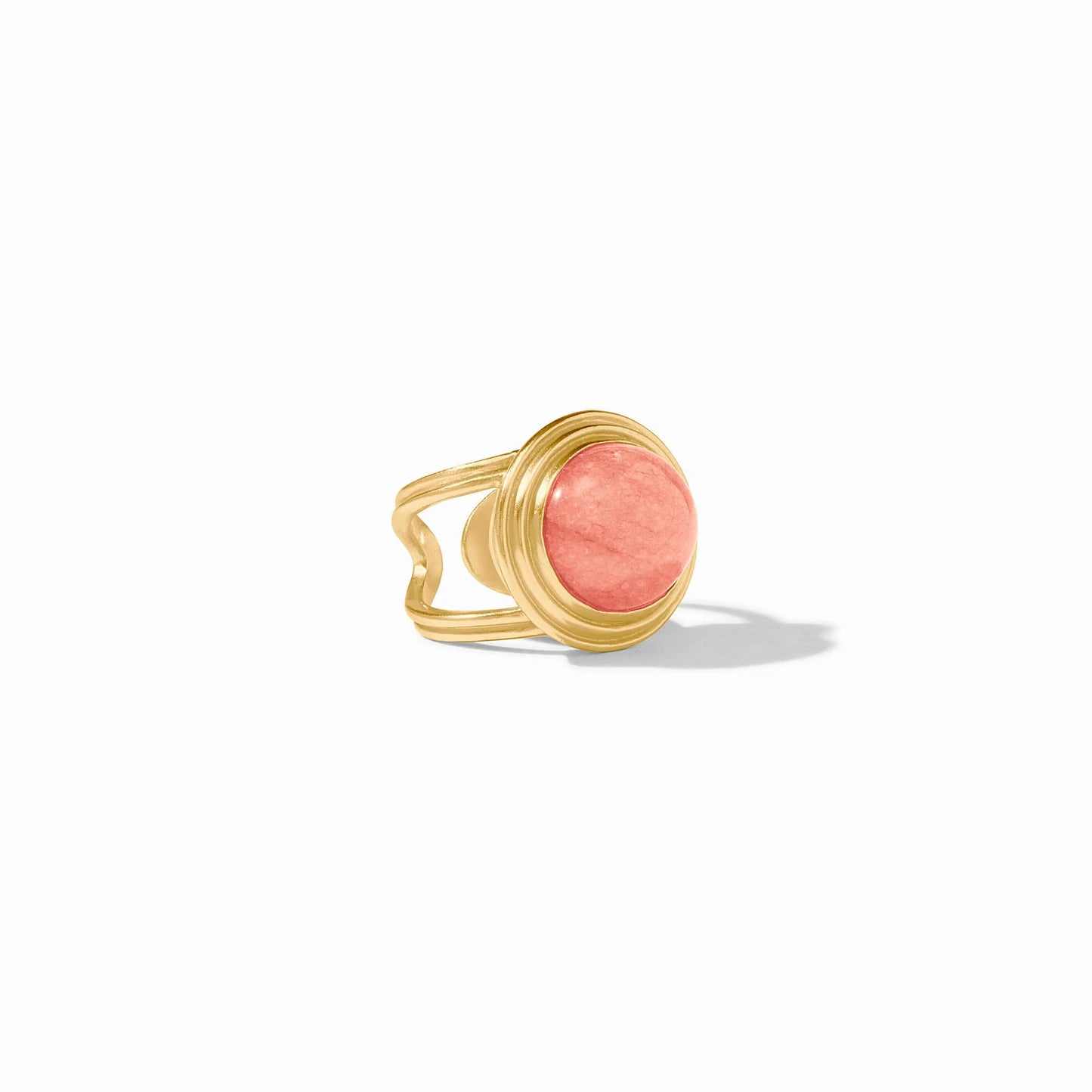 Julie Vos Portofino Statement Ring Melon Jade