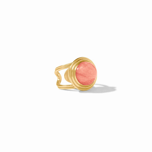 Julie Vos Portofino Statement Ring Melon Jade