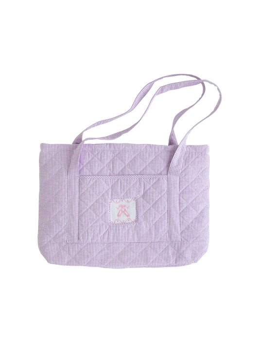 Little English Kids Travel Ballet Slipper Quilted Tote