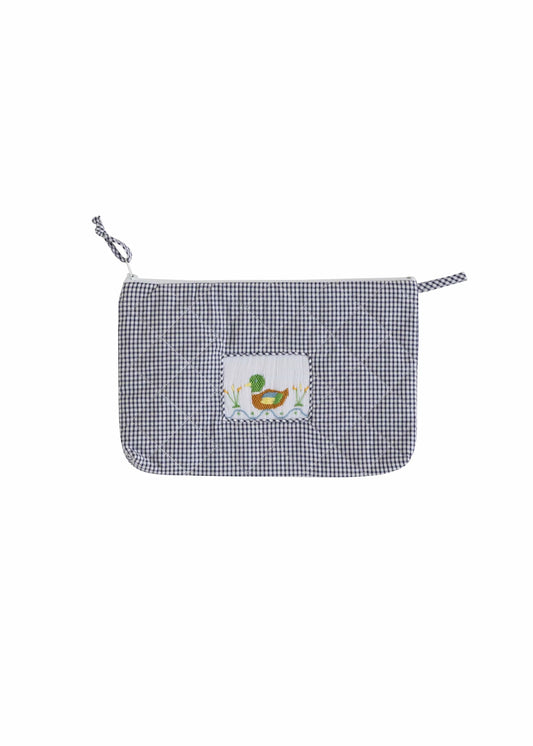 Little English Kids Travel Navy Mallard Cosmetic Bag
