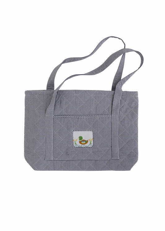 Little English Kids Travel Navy Mallard Quilted Luggage Tote