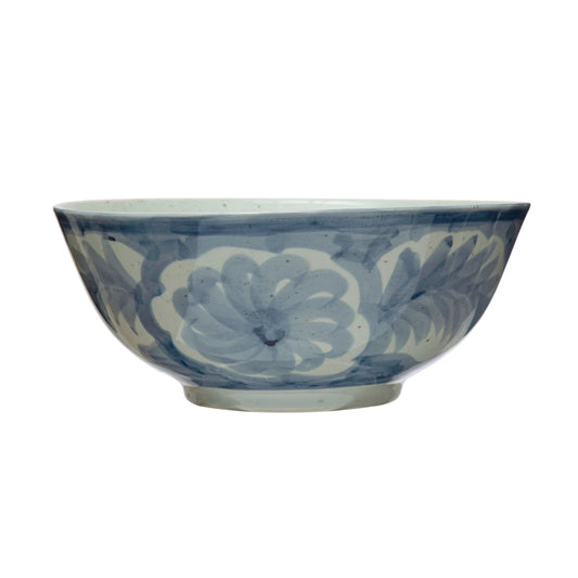 Hand Painted Blue & White Bowl