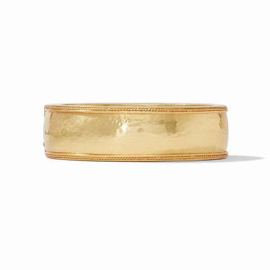 Julie Vos Cannes Statement Hinge Bangle Gold (One-Size)
