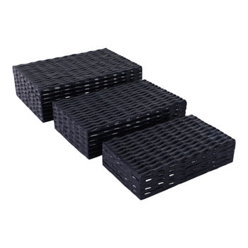 Navy Bamboo Box Large