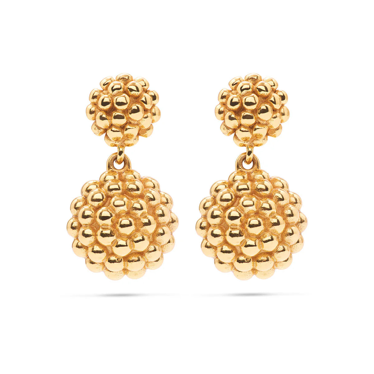 Capucine Du Wolf Berry Double Drop Earrings Gold