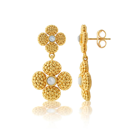 Capucine Du Wolf Berry Clover Convertible Duo Earrings