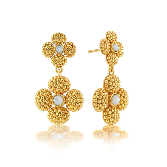 Capucine Du Wolf Berry Clover Convertible Duo Earrings