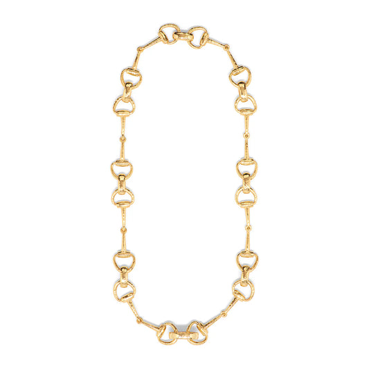 Capucine Du Wolf Equestrian Snaffle Bit Chain Necklace 20” Gold