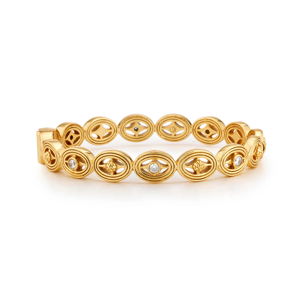 Monique Hinged Bangle-Gold