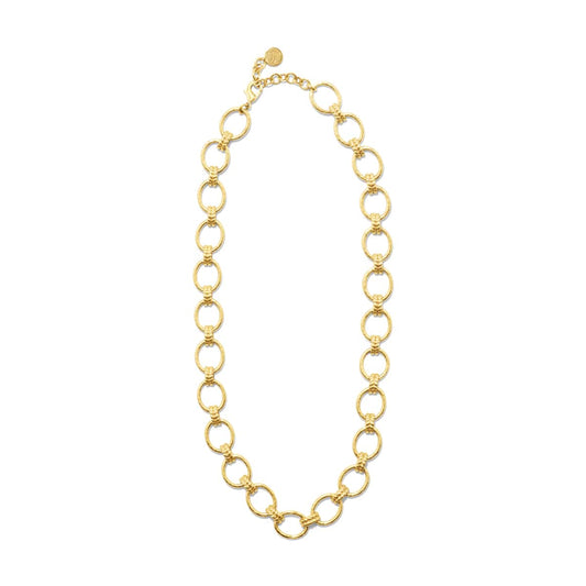 Cleopatra Grande Link Necklace 16” + 2 Gold