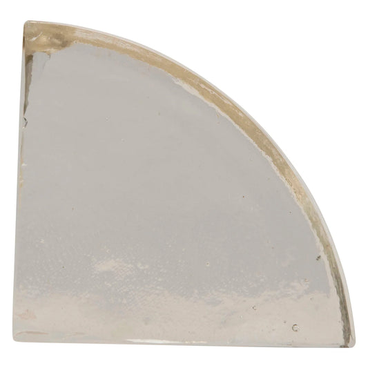 Handmade Recycled Glass Bookend, Clear