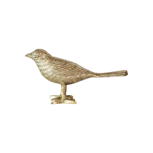 7”L x 1-3/4”W x 4”H Aluminum Bird, Gold Finish
