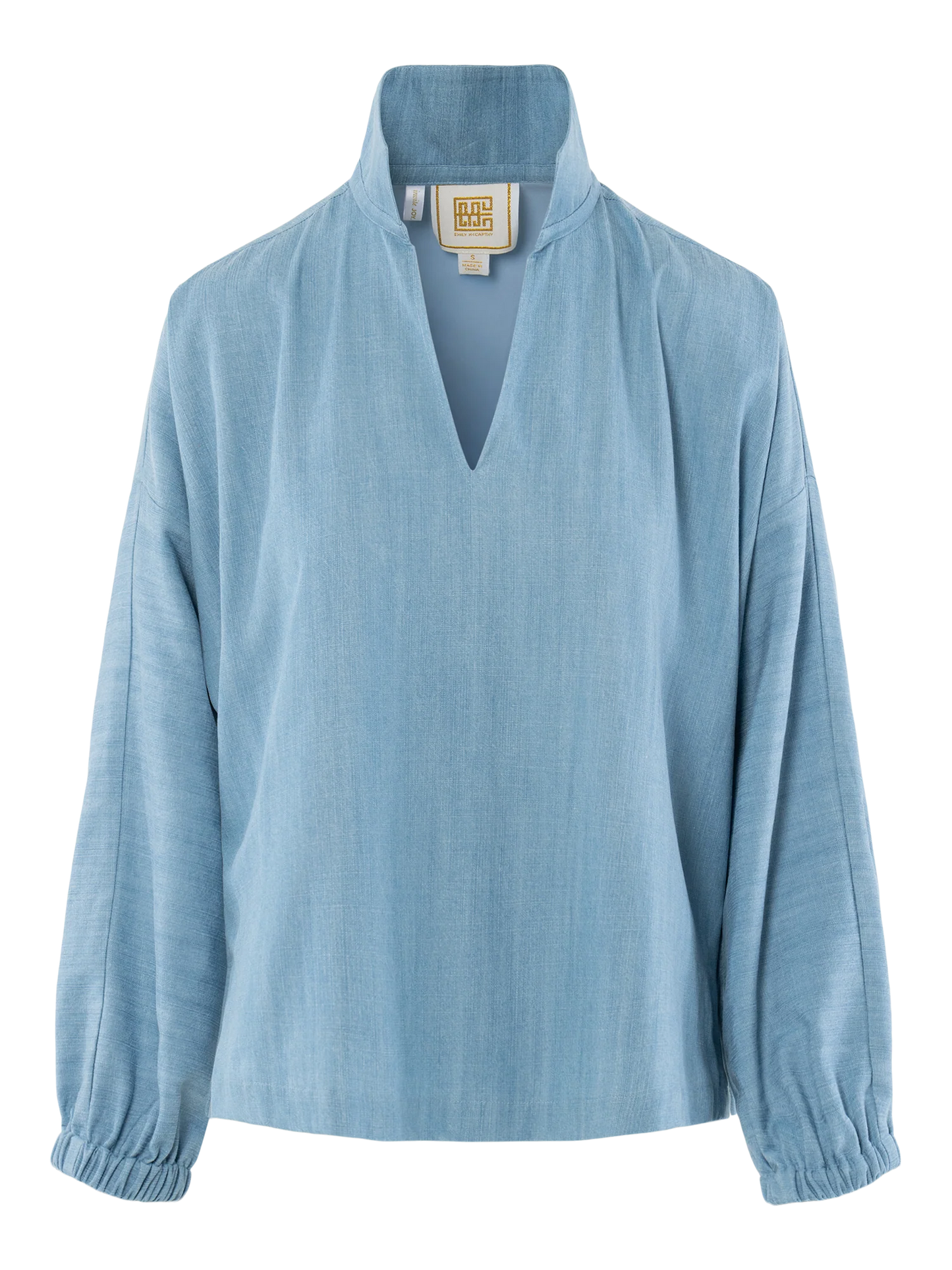 Long Sleeve Poppy Top in Denim