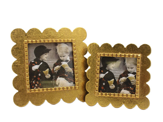 Scalloped Gold Frame