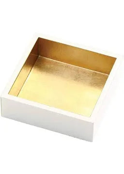 Lacquer Cocktail Napkin Holder Ivory