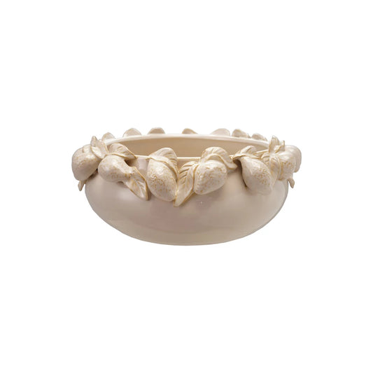 Lemon Stoneware Bowl (Cream Color)