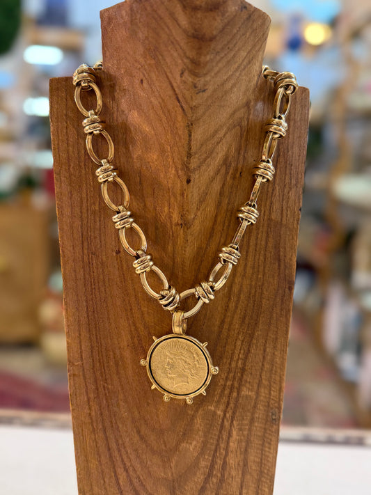Liberty Gold Coin Necklace