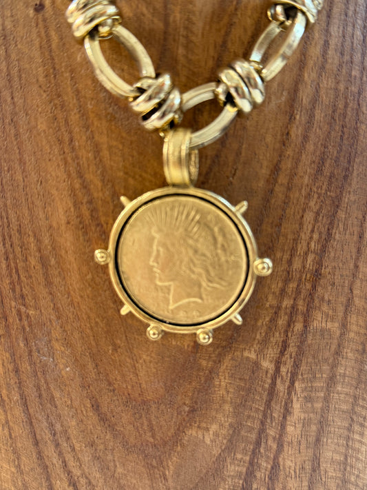 Liberty Gold Coin Necklace