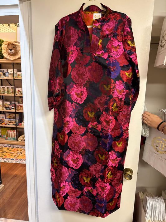 Jacquard Maxi Dress Pink