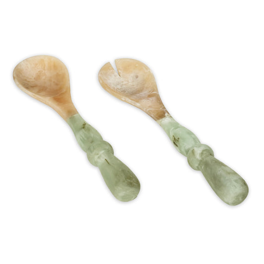 Giada Salad Servers (Jade Swirl)