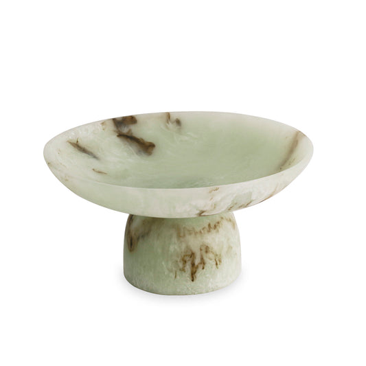 Giada Medium Pedestal in Jade Swirl