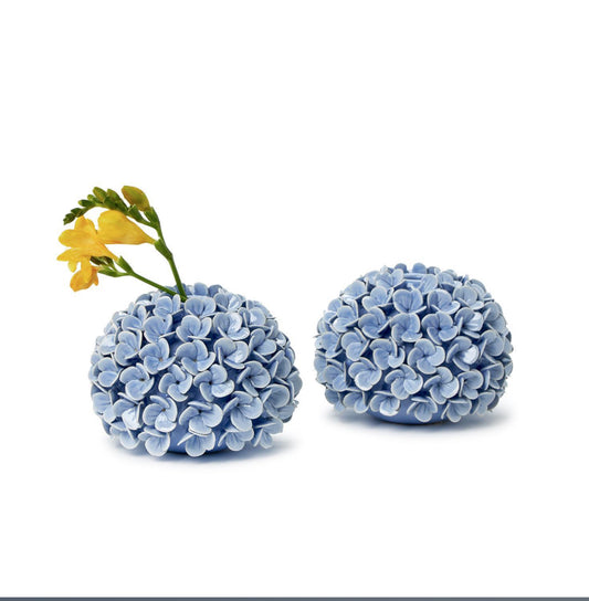 Hydrangea Flower Bud Vases/ Candle Holder