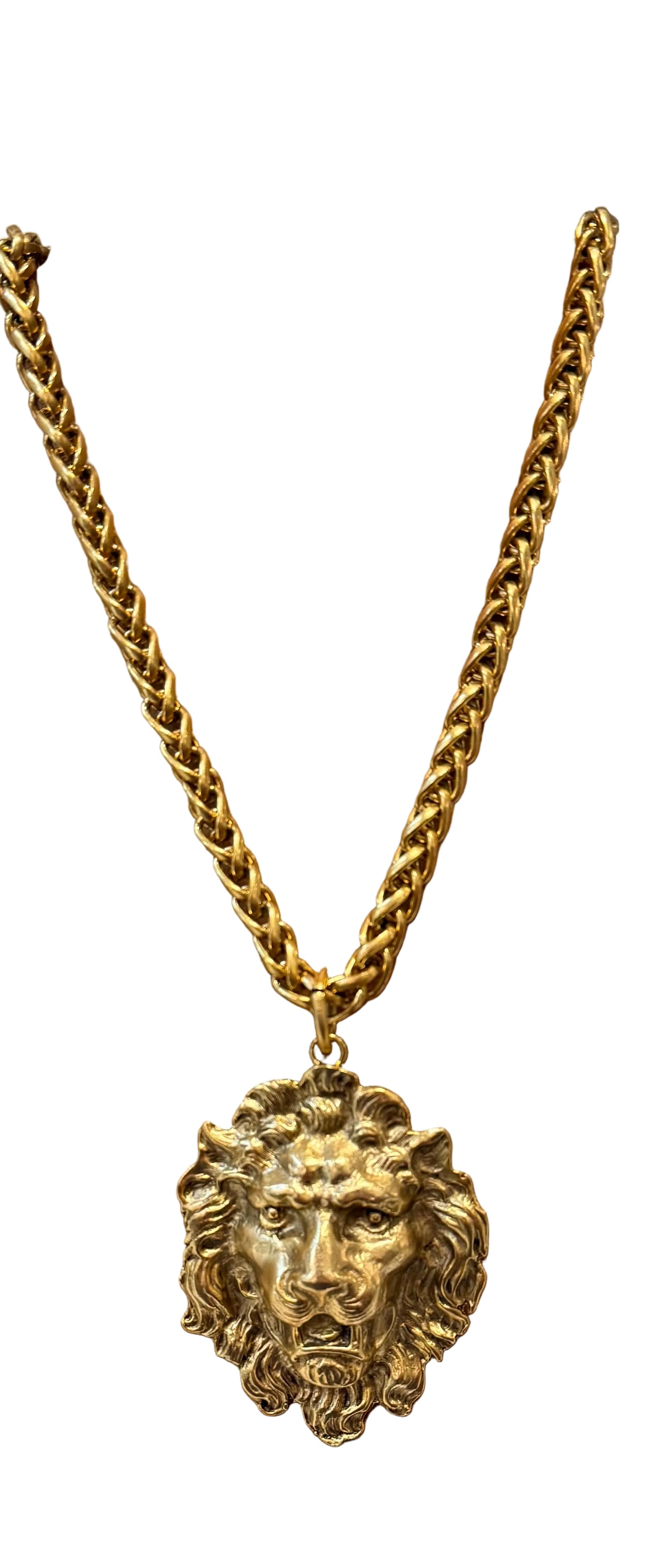 Gold Lion Necklace