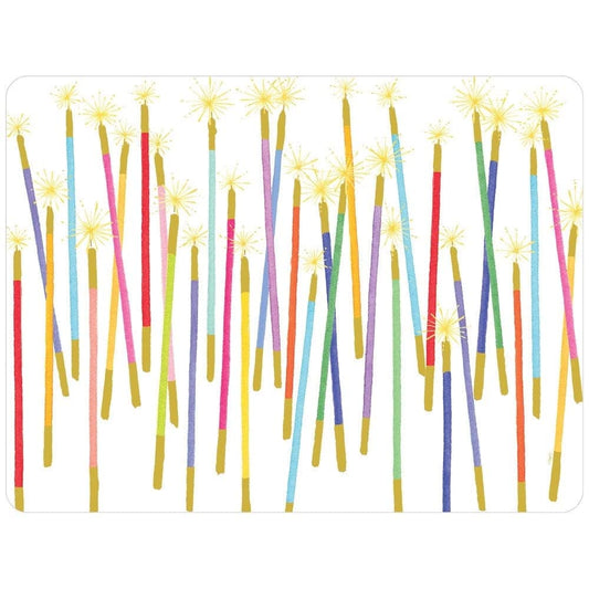 Caspari Paper Placemats (Pack of 12) Flags & Hydrangeas