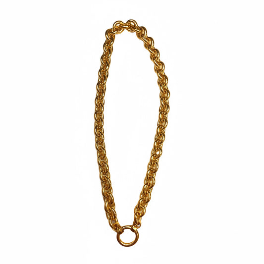 Sylvia Benson Round Link Necklace 18"