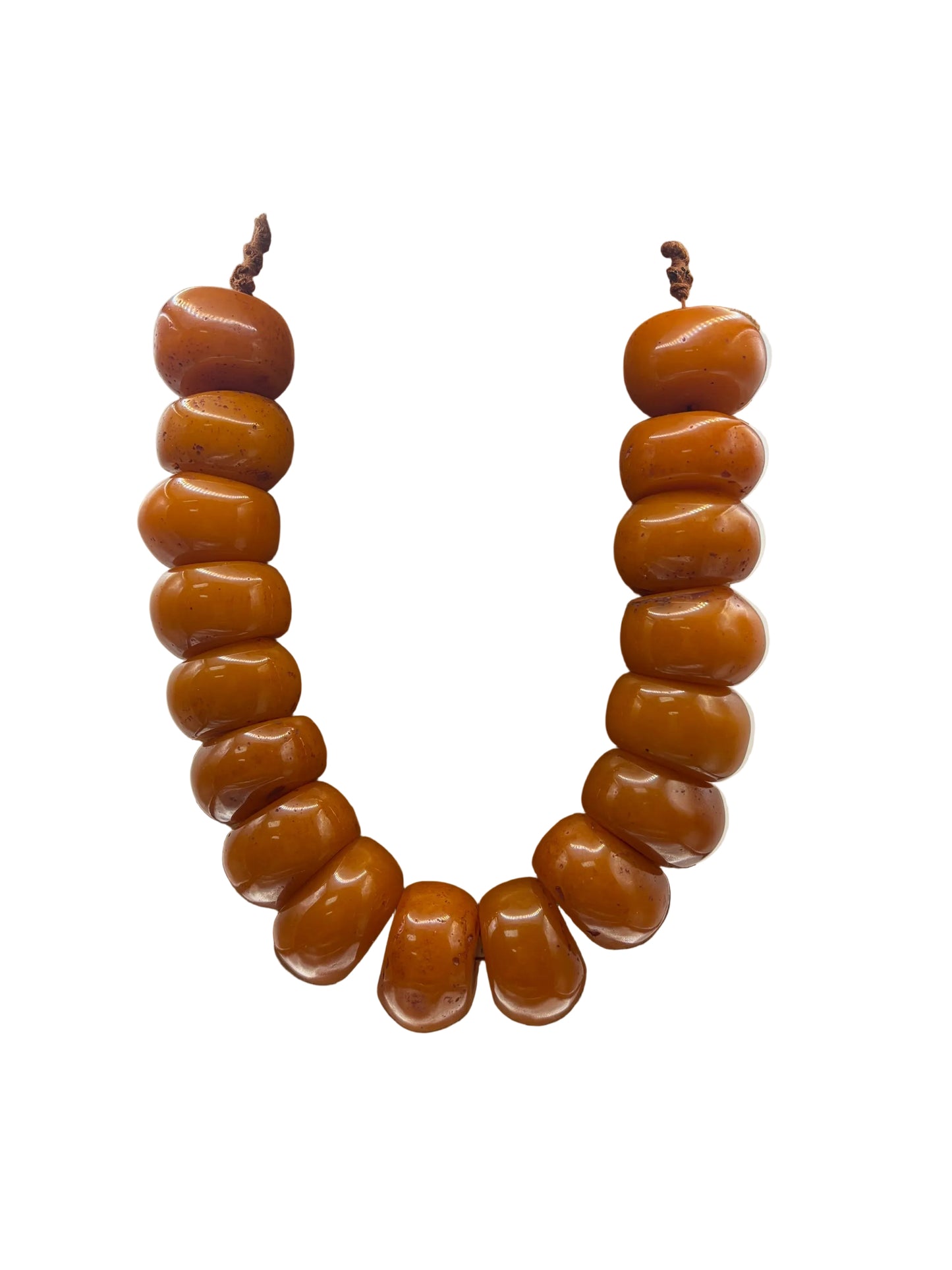 Large Amber Beaded Necklaces (3 Styles)
