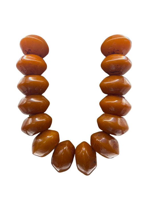 Large Amber Beaded Necklaces (3 Styles)