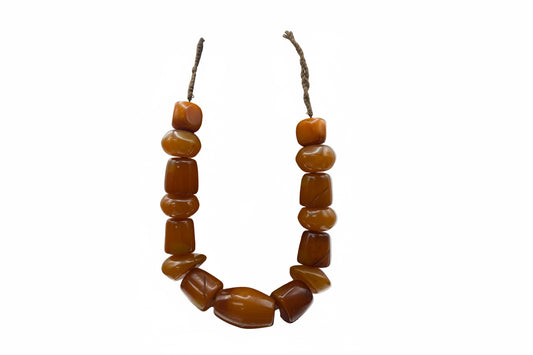Large Amber Beaded Necklaces (3 Styles)
