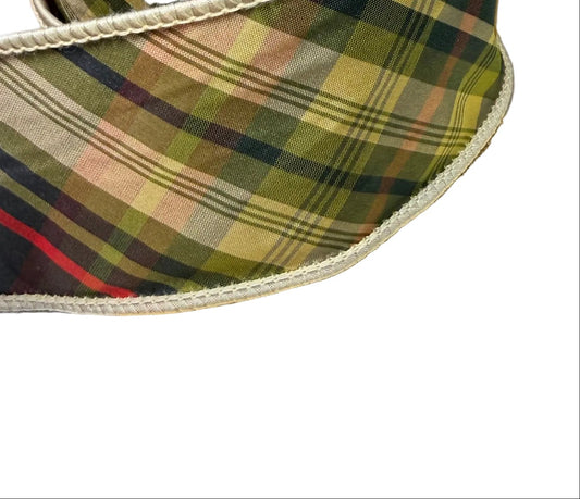 JME Huntington Plaid Tafetta Ribbon 2.5